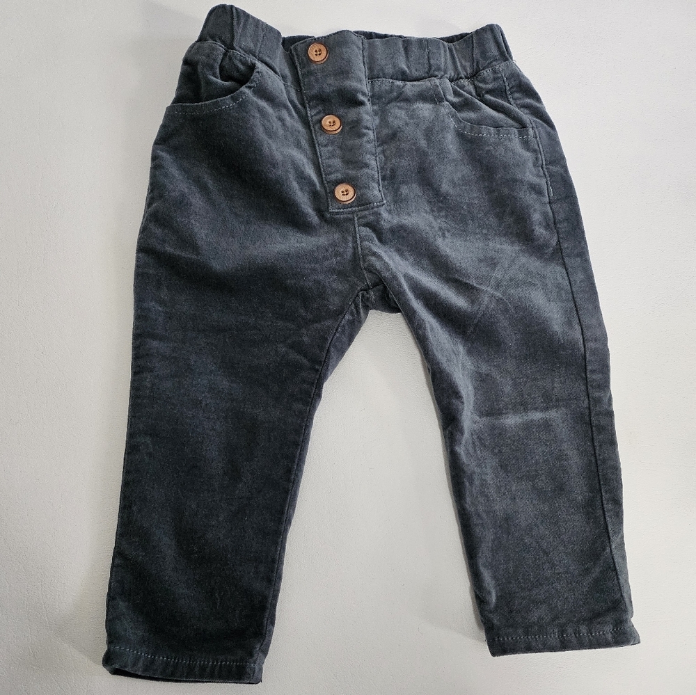 ZARA velvet pants boys toddler  12-18 months old